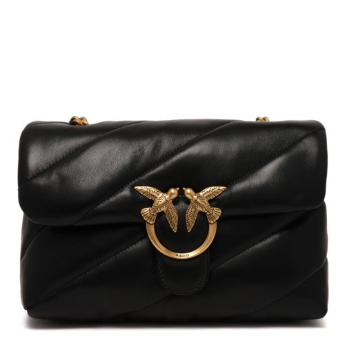 Pinko Black Leather Love Bag.