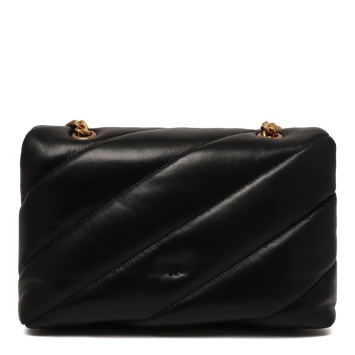 Pinko Black Leather Love Bag. 2
