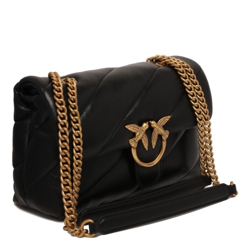 Pinko Black Leather Love Bag.