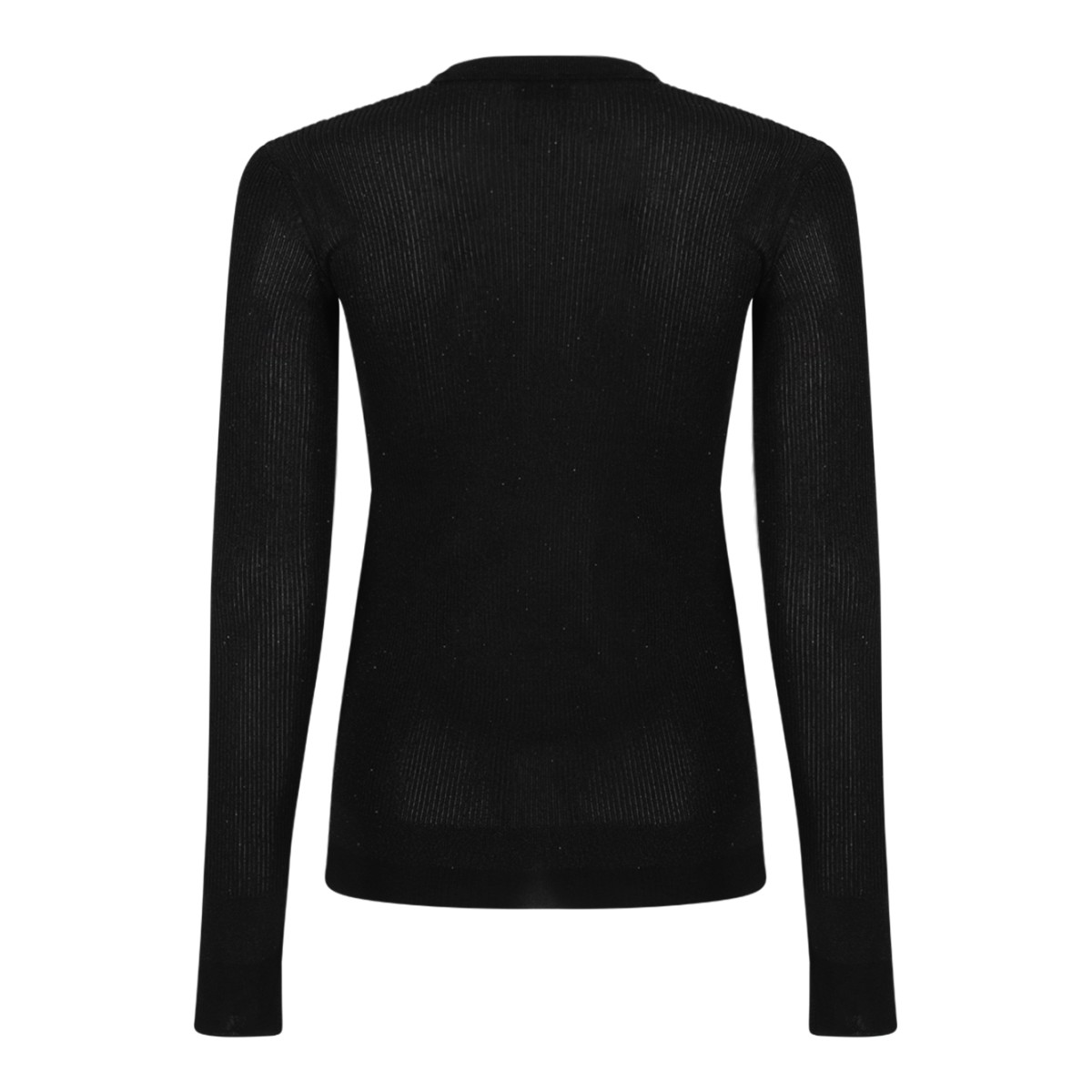 Tom Ford Black Sheer Knit Sweater.