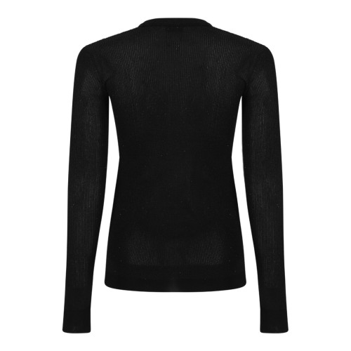 Tom Ford Black Sheer Knit Sweater.