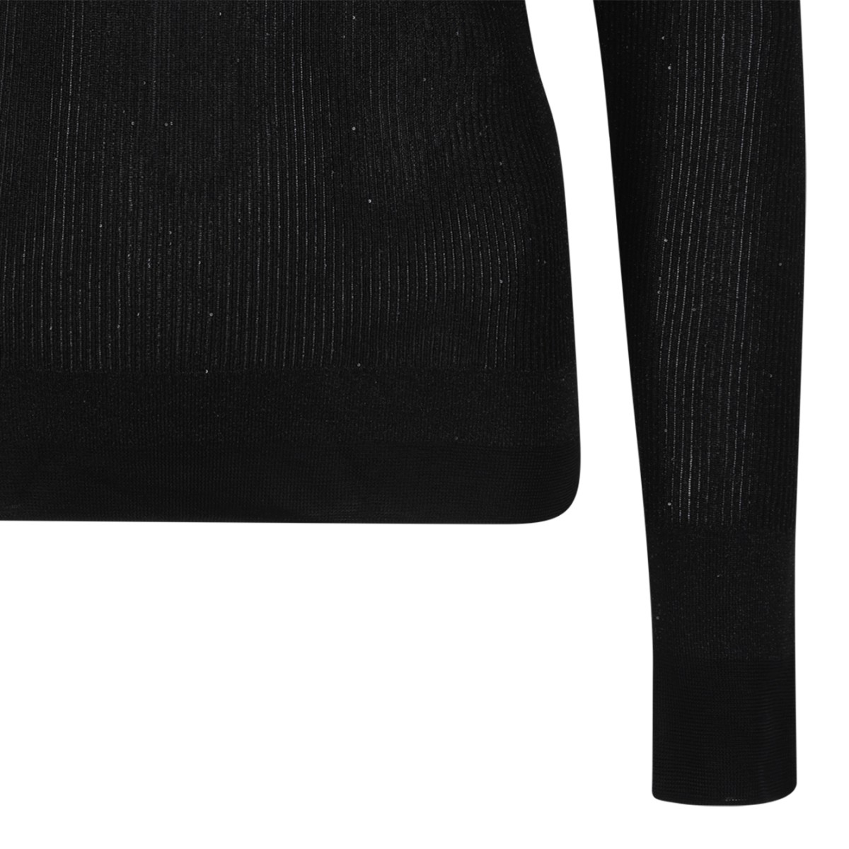 Tom Ford Black Sheer Knit Sweater.