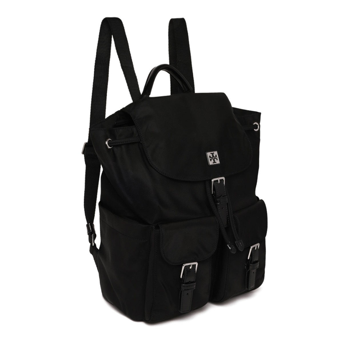 Tory Burch Black Virginia Backpack.