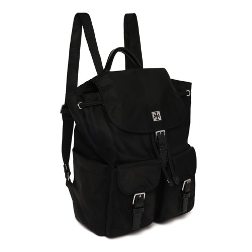 Tory Burch Black Virginia Backpack.