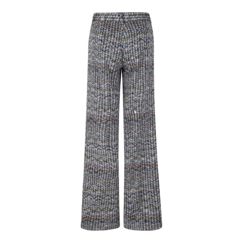 Missoni Multicolor Knit Wide-Leg Trousers. 2