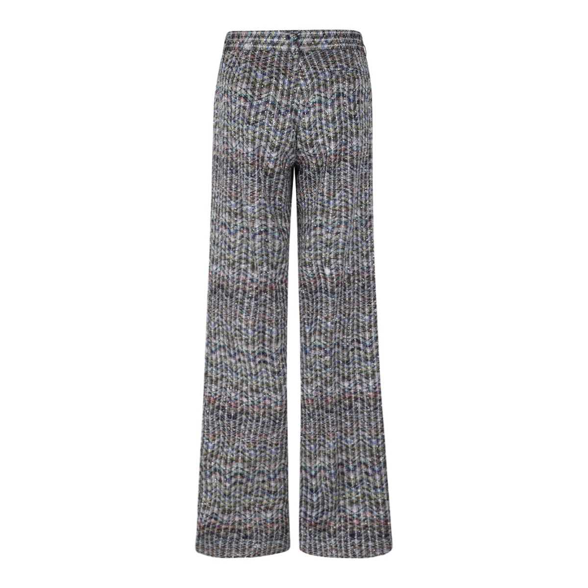 Missoni Multicolor Knit Wide-Leg Trousers.