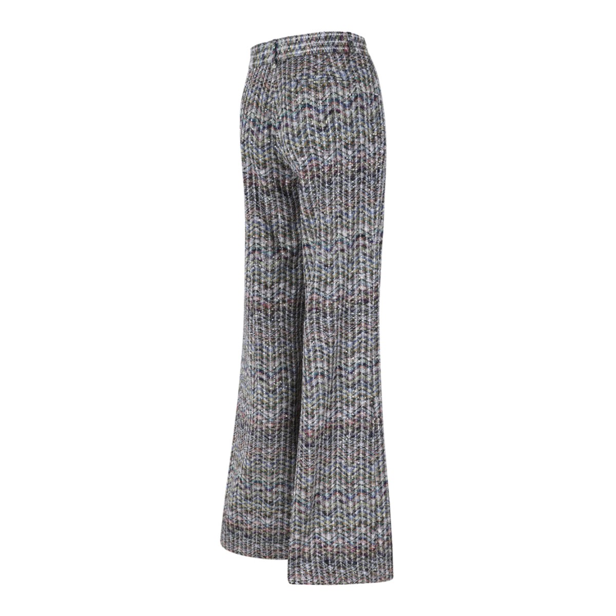 Missoni Multicolor Knit Wide-Leg Trousers.