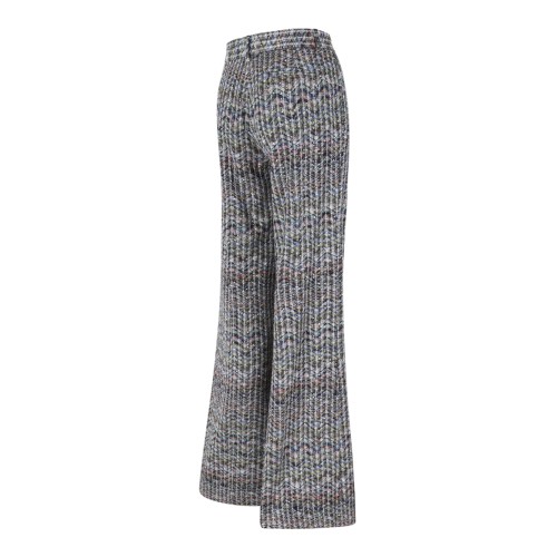 Missoni Multicolor Knit Wide-Leg Trousers.