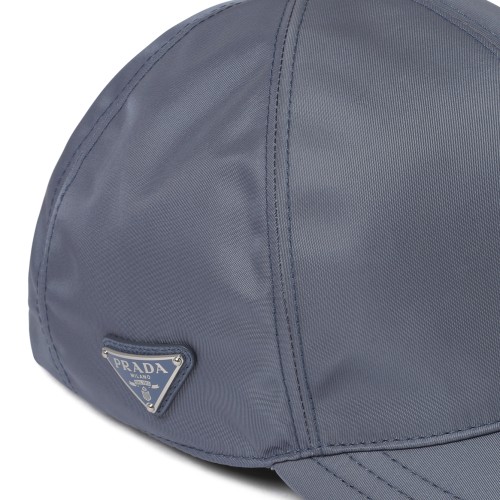 Prada Slate Grey Technical Fabric Baseball Cap. 2