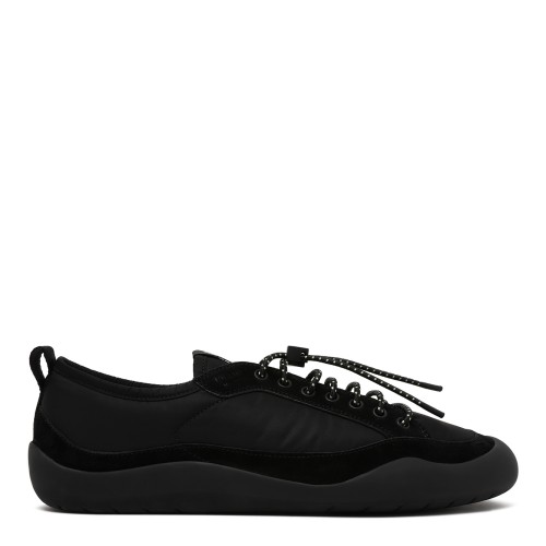Prada Black Technical & Leather Sneakers.