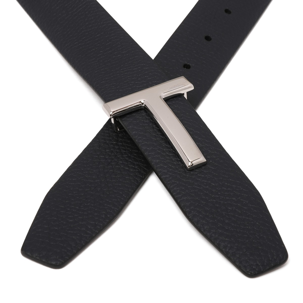 Tom Ford Black Reversible Leather Belt.