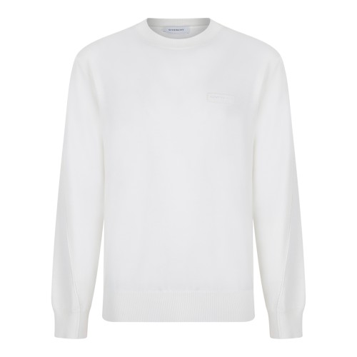 Givenchy White Crew-Neck Sweater.
