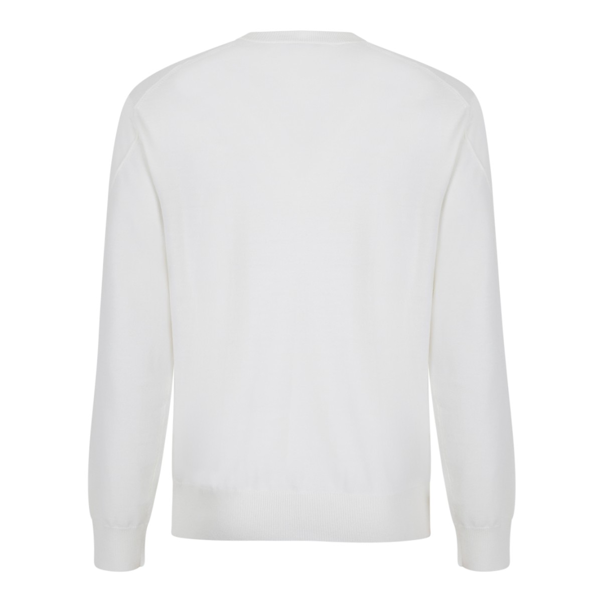 Givenchy White Crew-Neck Sweater.