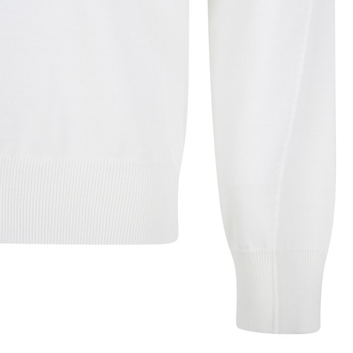 Givenchy White Crew-Neck Sweater.