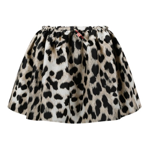 Givenchy Leopard Print Mini Skirt.