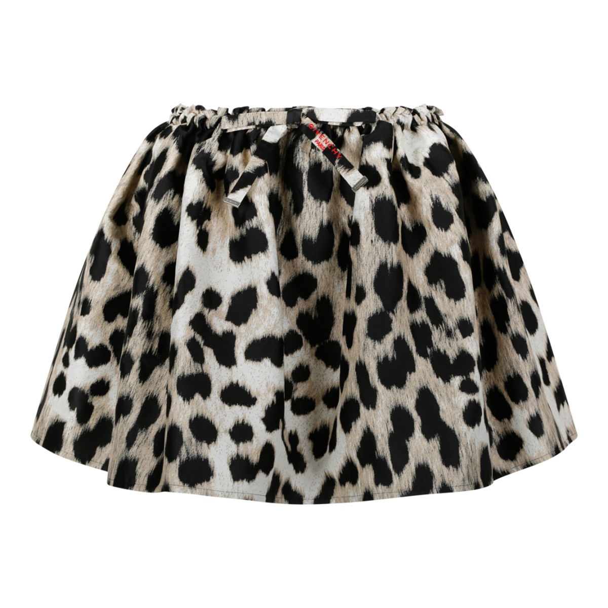 Givenchy Leopard Print Mini Skirt.