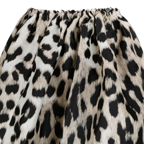 Givenchy Leopard Print Mini Skirt.