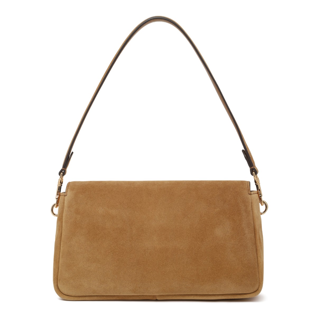 Tory Burch Camel Suede Shoulder Bag.