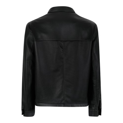 Prada Black Leather Jacket. 2