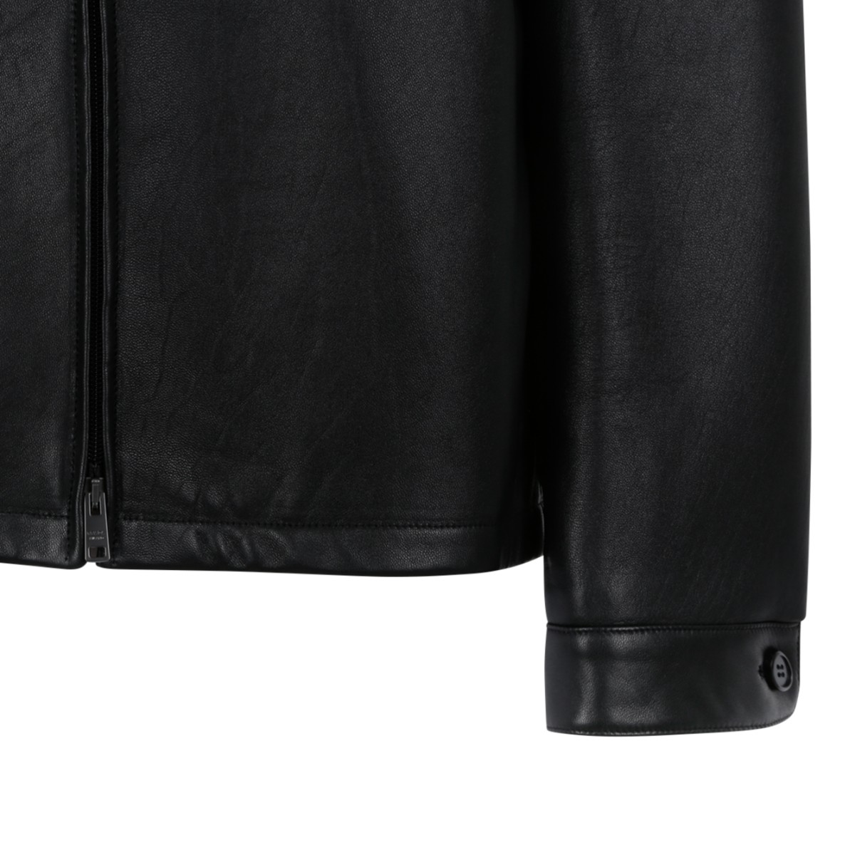Prada Black Leather Jacket.