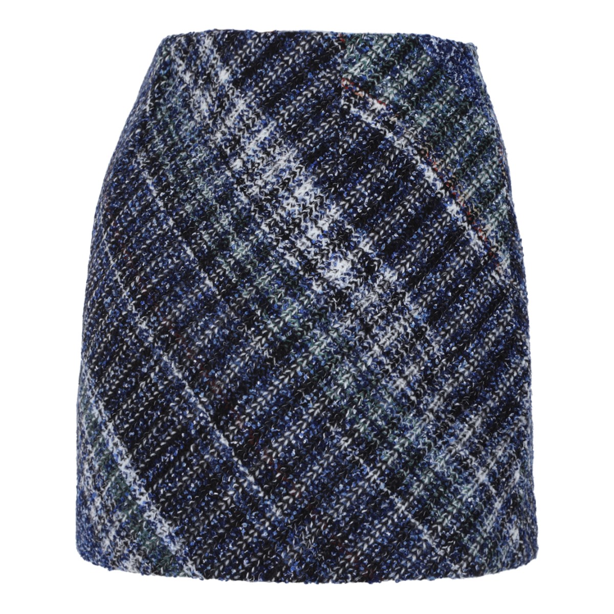 Missoni Blue Tweed Mini Skirt.