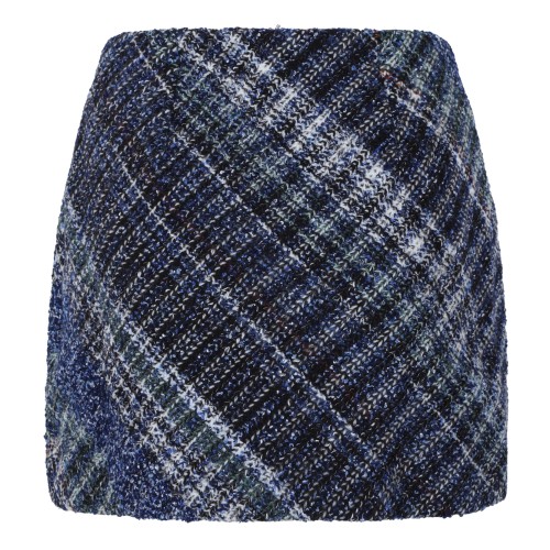 Missoni Blue Tweed Mini Skirt.