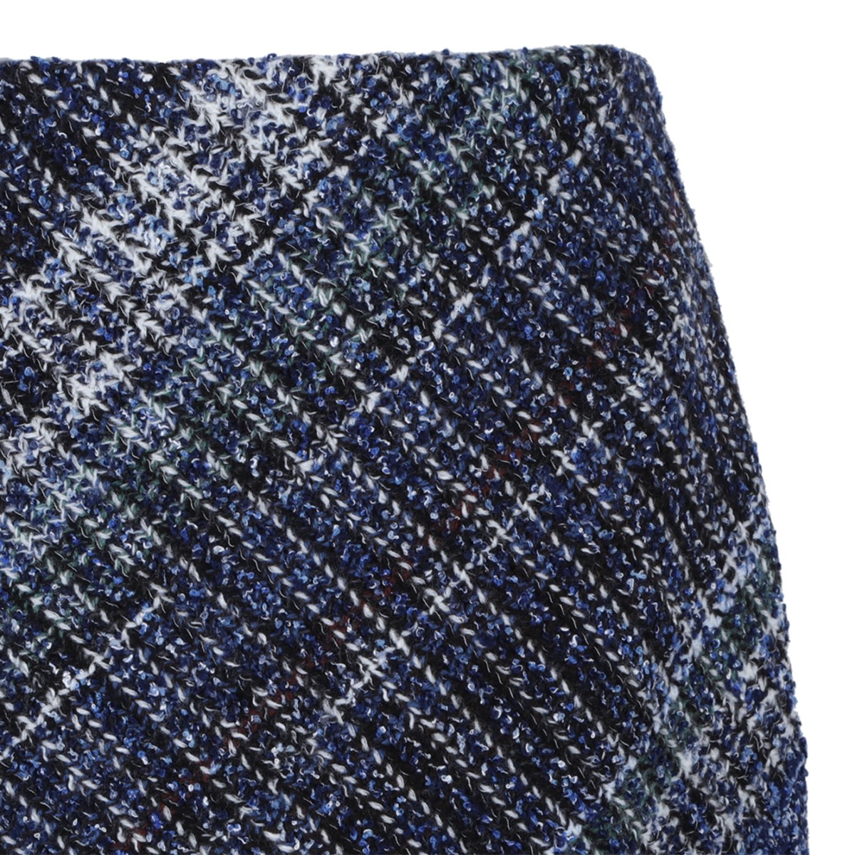 Missoni Blue Tweed Mini Skirt.