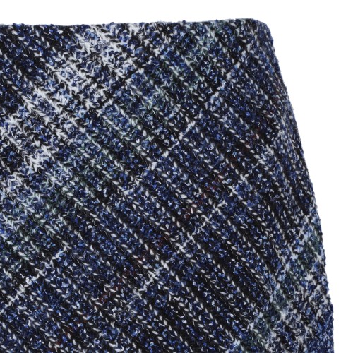 Missoni Blue Tweed Mini Skirt.