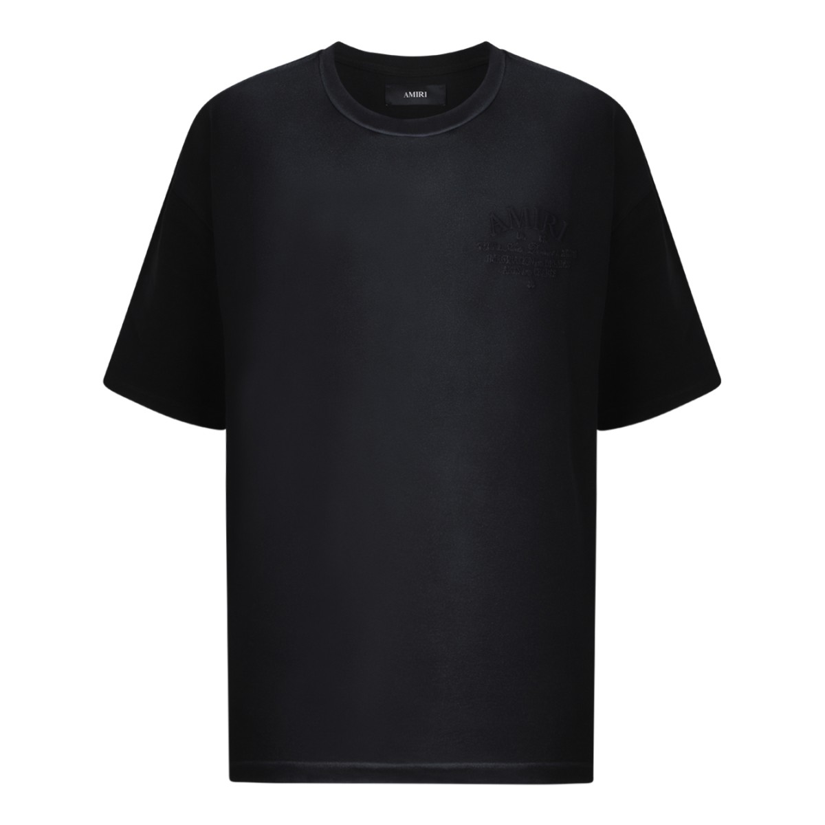 Amiri Black Logo Cotton T-Shirt.