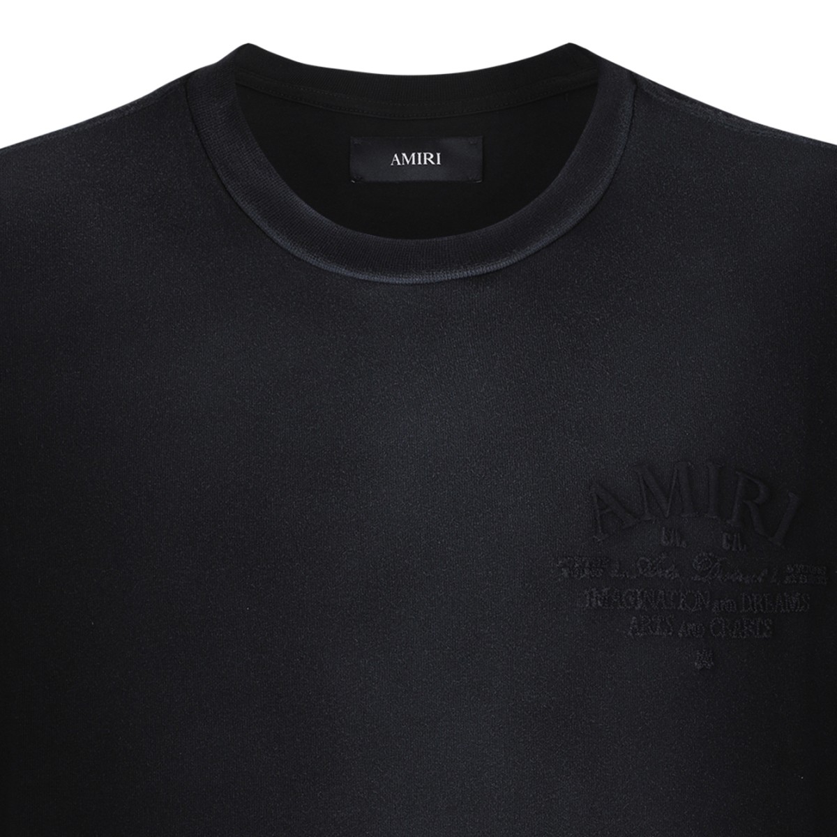 Amiri Black Logo Cotton T-Shirt.