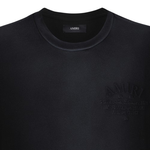 Amiri Black Logo Cotton T-Shirt.