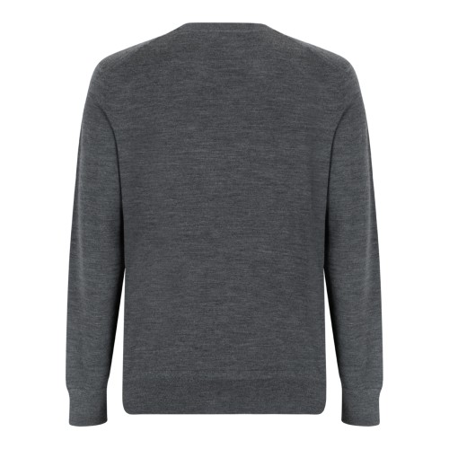 Tom Ford Grey Merino Wool Crewneck Sweater. 2