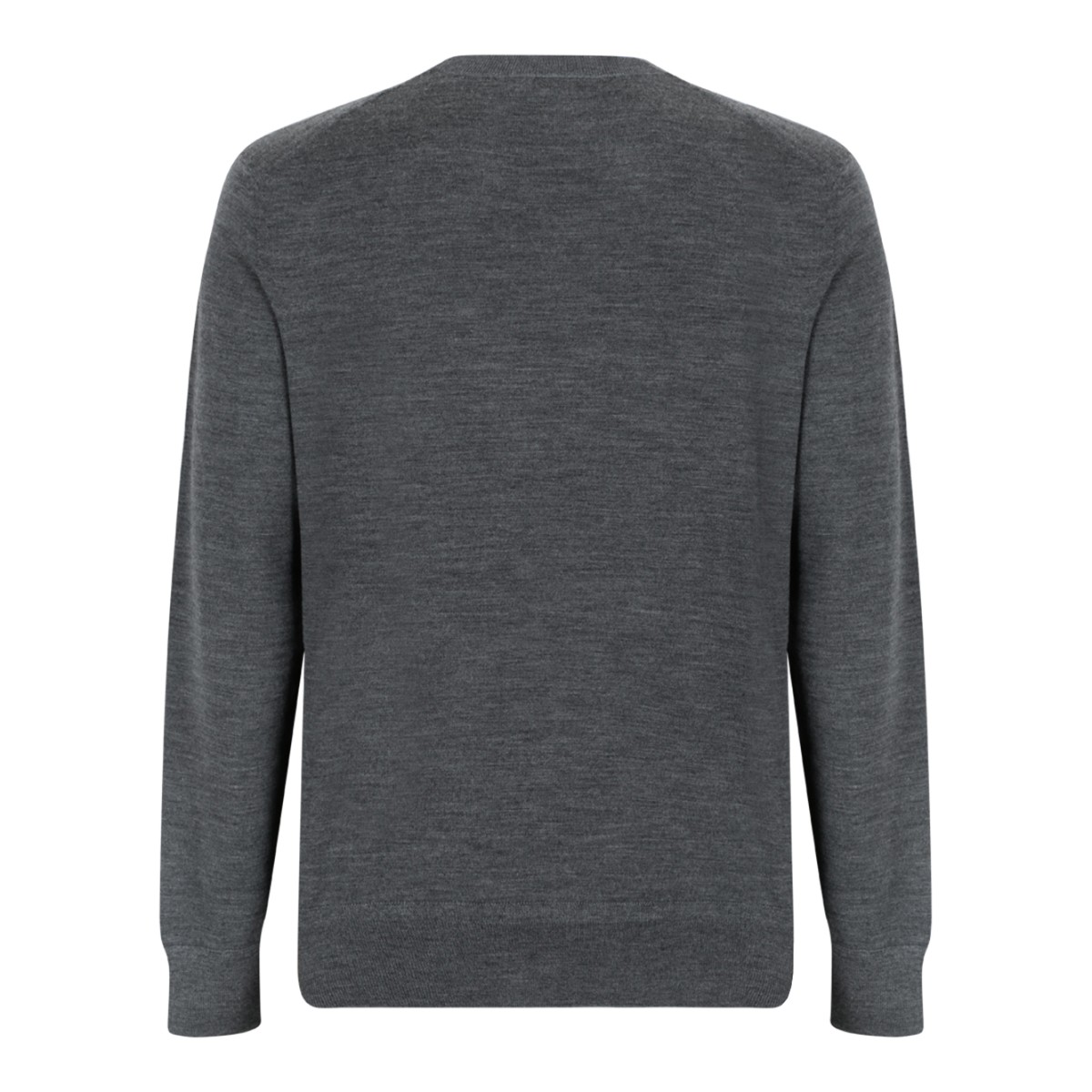 Tom Ford Grey Merino Wool Crewneck Sweater.