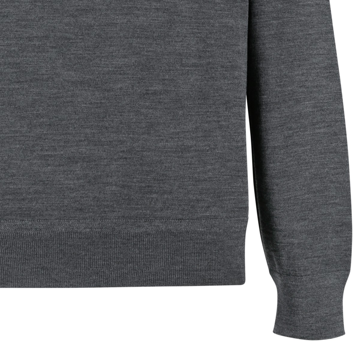 Tom Ford Grey Merino Wool Crewneck Sweater.