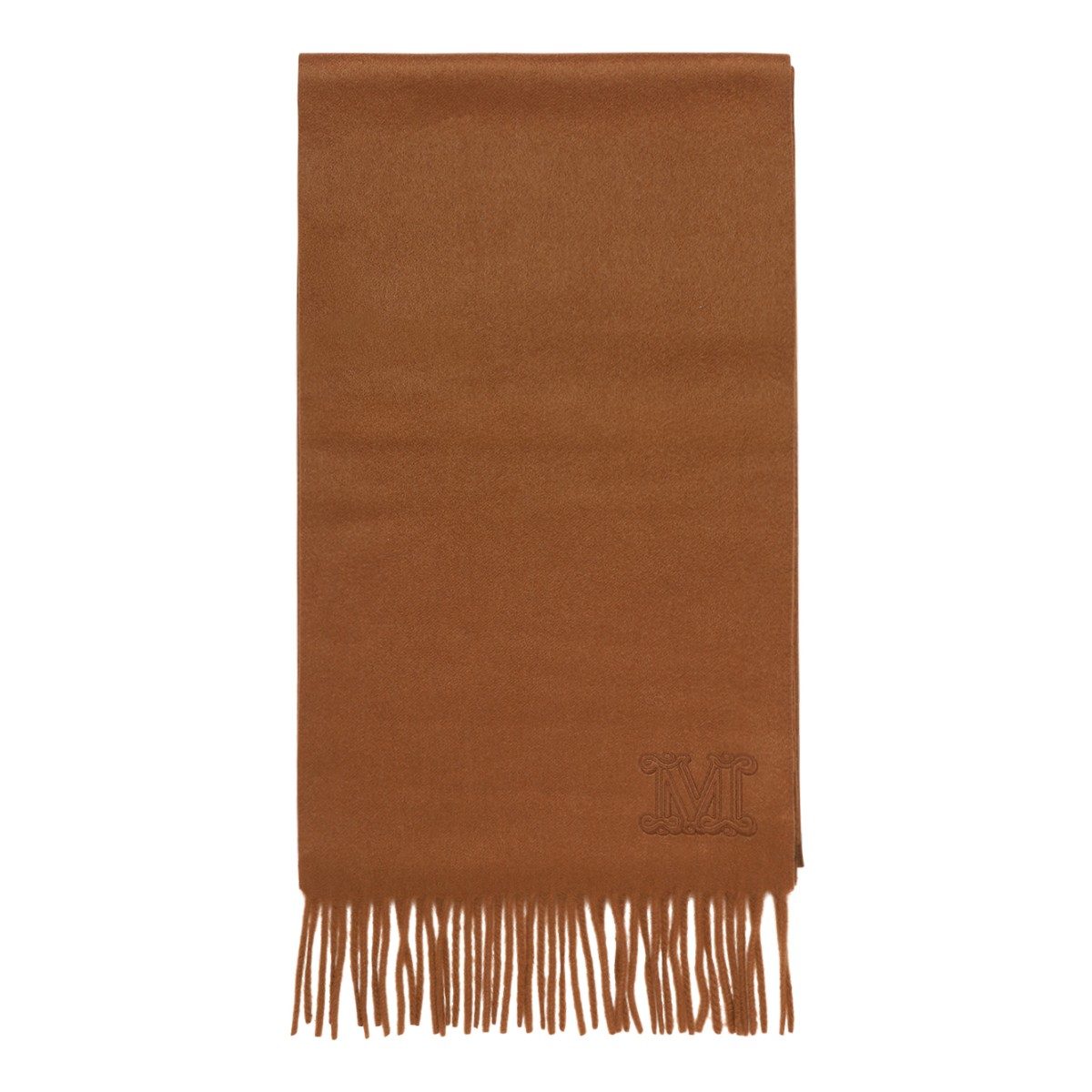 Max Mara Camel Wool Scarf.