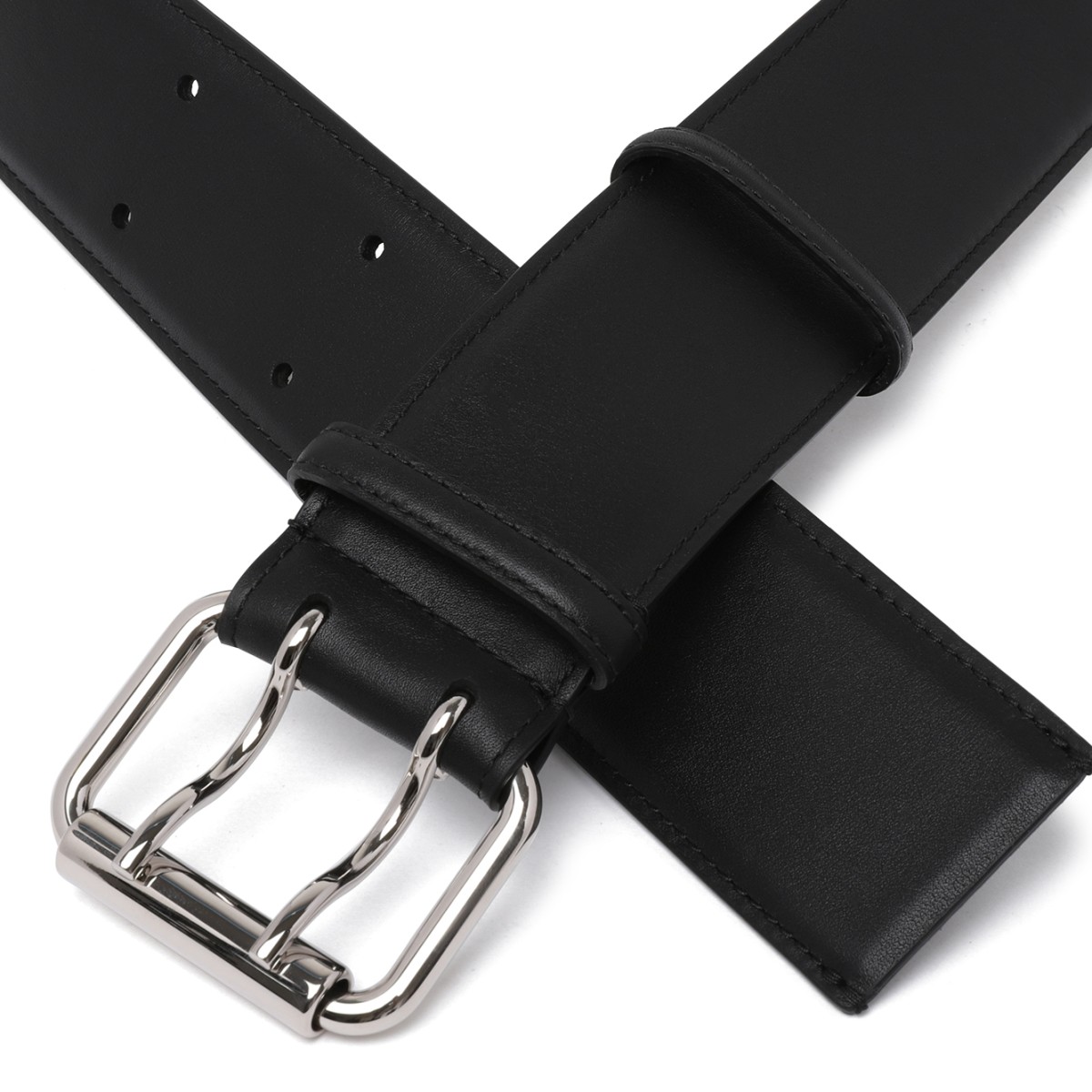 Givenchy Black Leather Belt.