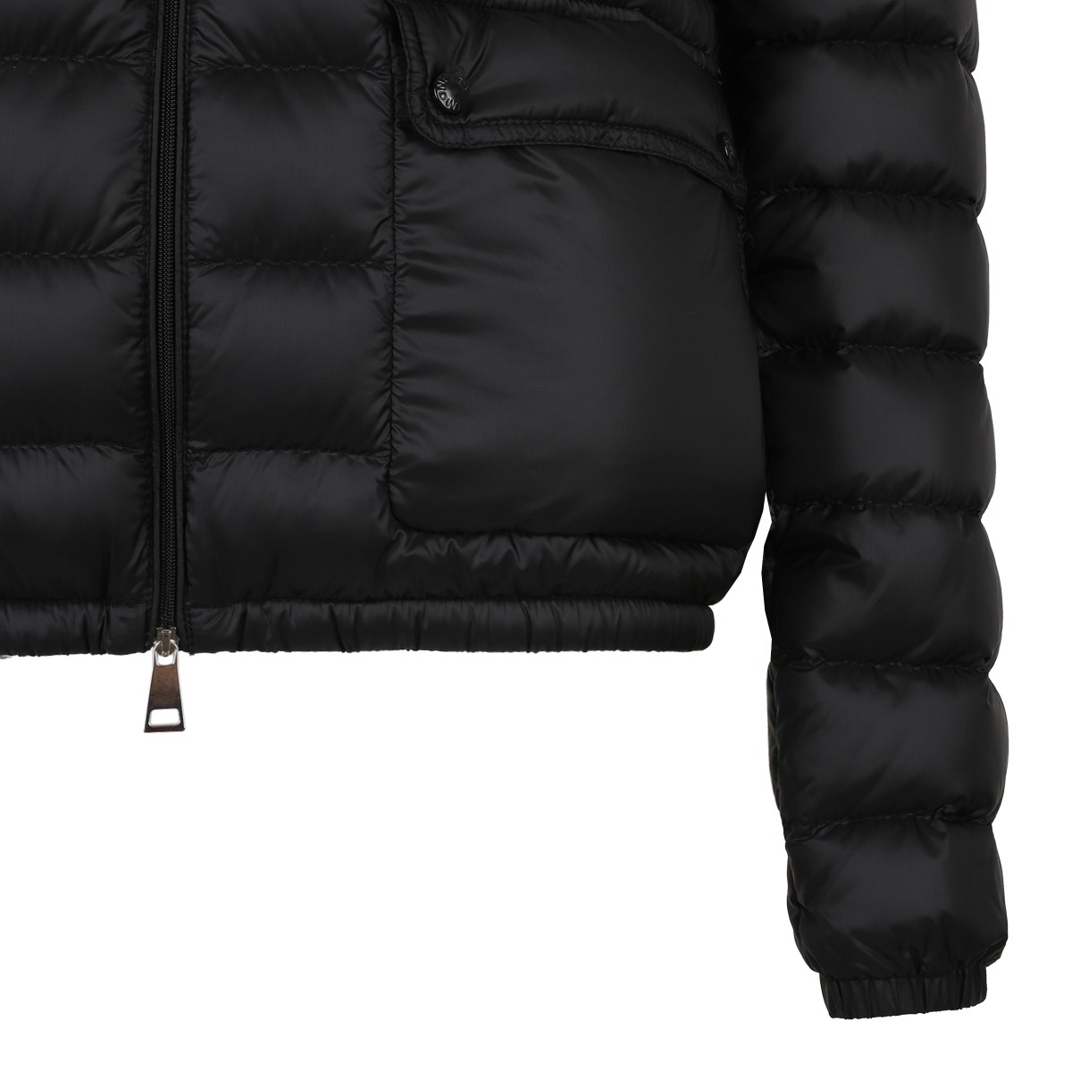 Moncler Black Lightweight Down Jacket.