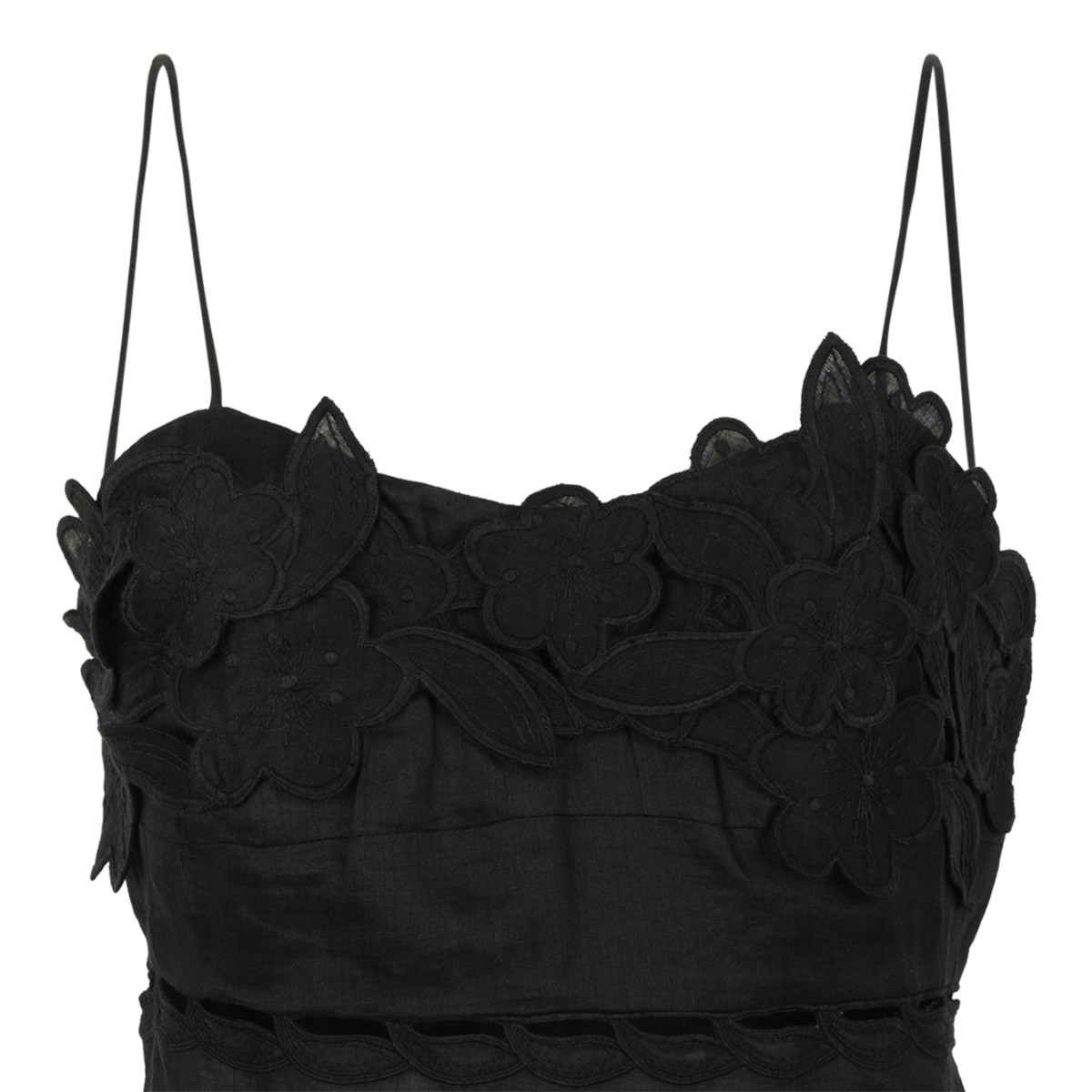 Isabel Marant Black Lace Mini Dress.