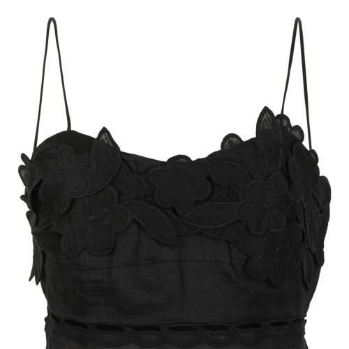 Isabel Marant Black Lace Mini Dress.