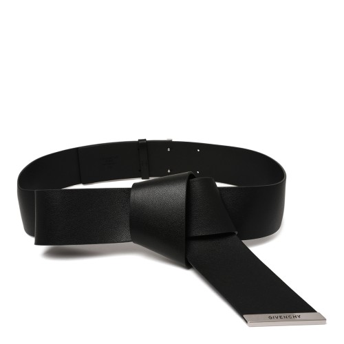 Givenchy Black Leather Wrap Belt.