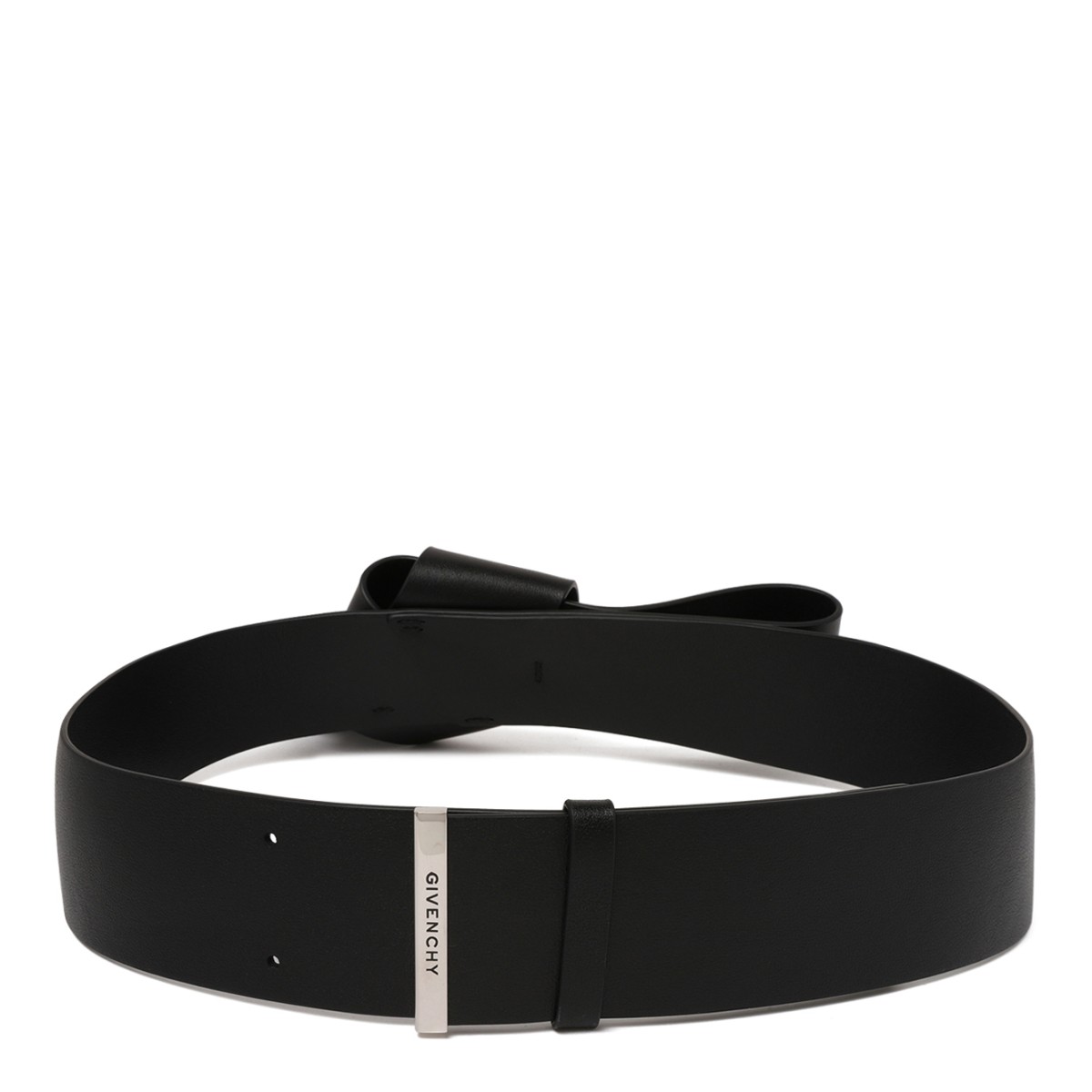 Givenchy Black Leather Wrap Belt.