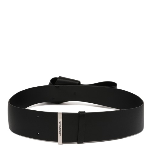 Givenchy Black Leather Wrap Belt.