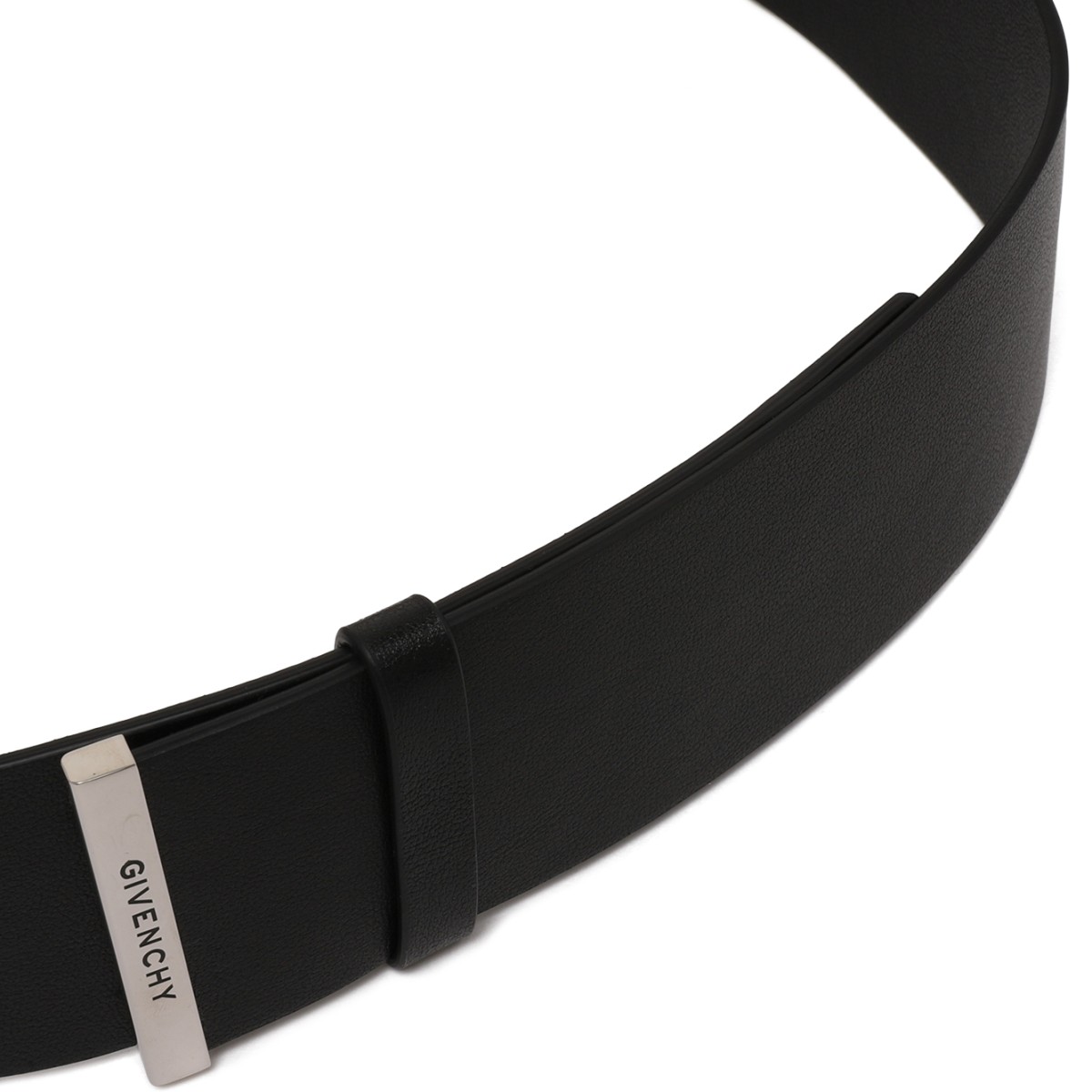 Givenchy Black Leather Wrap Belt.