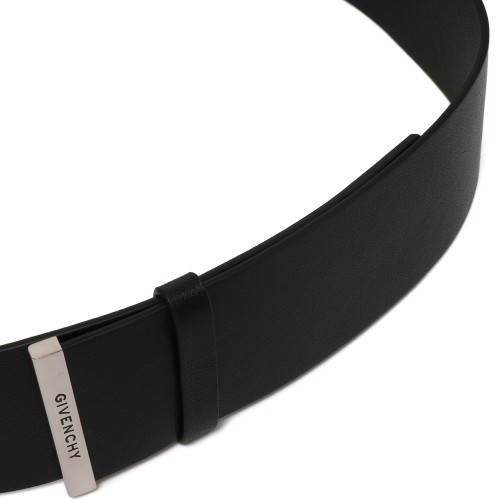 Givenchy Black Leather Wrap Belt.