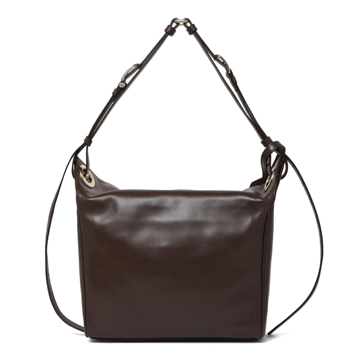 Furla Brown Leather Shoulder Bag.