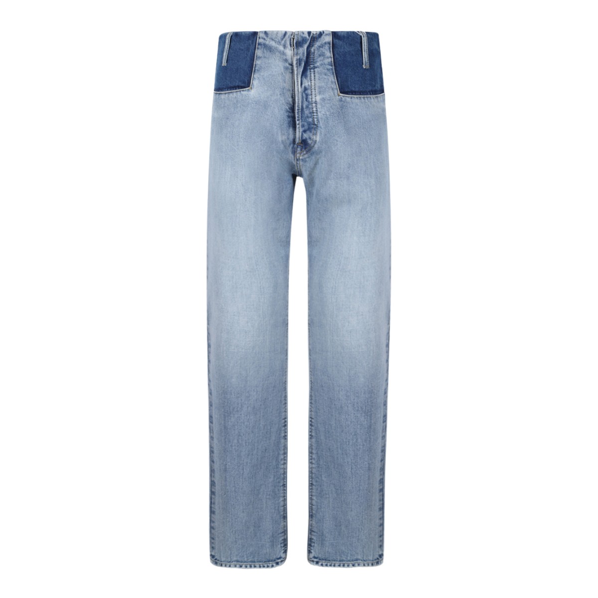 Maison Margiela Light Blue Straight-Leg Jeans.