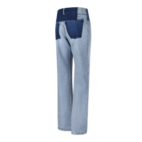 Maison Margiela Light Blue Straight-Leg Jeans.