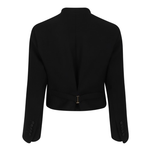 Tom Ford Black Cropped Buttoned Jacket. 2