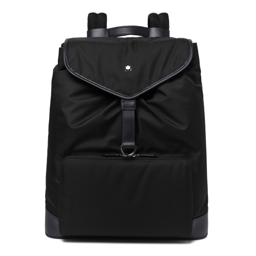 Montblanc Black Nylon Backpack.