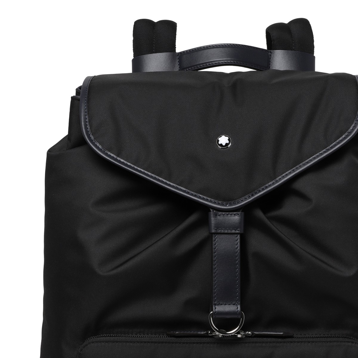Montblanc Black Nylon Backpack.